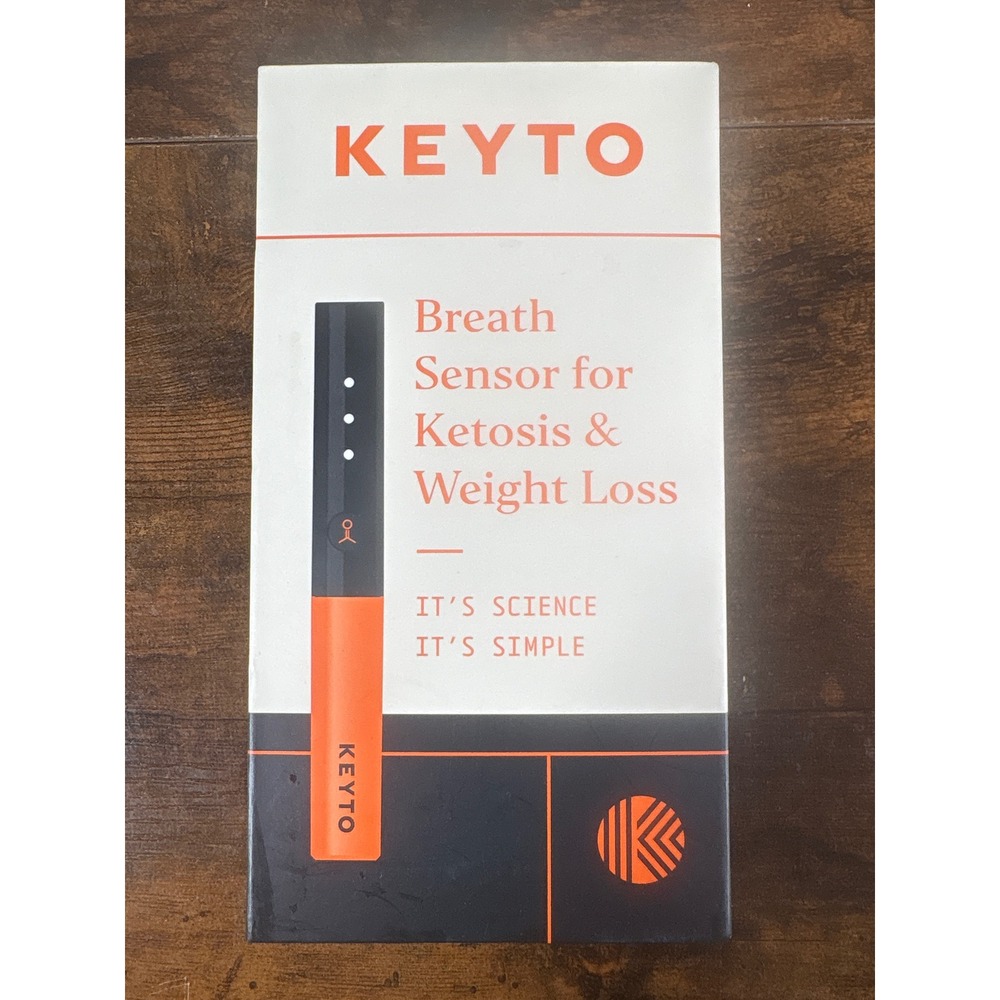 Keyto Breath Sensor for Ketosis Weight Loss KEY1000 Black Orange Bluetooth
